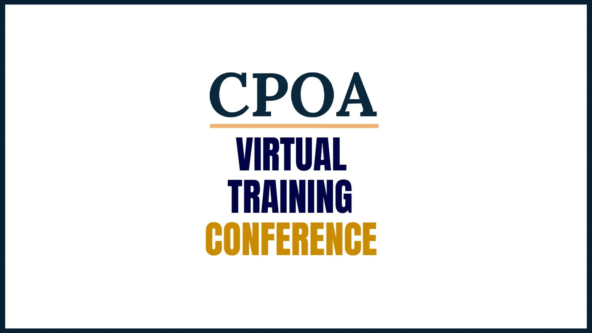 CPOA Virtual Training Conference