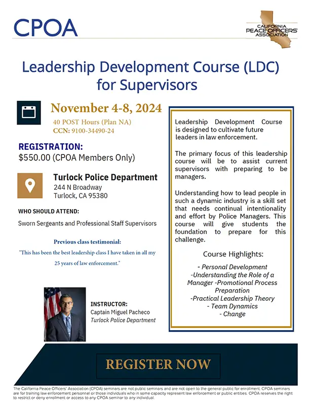 Leadership Development Course Flyer