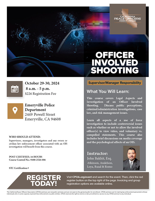 Officer Involved Shooting Flyer Image